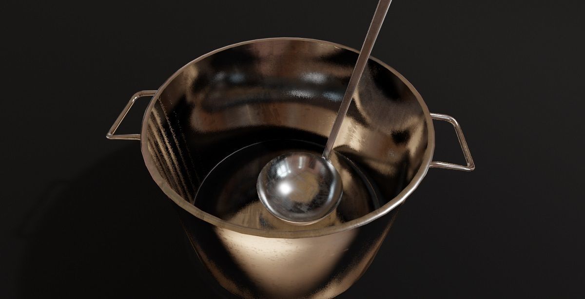 Stock Pot 3D Model 3D model_1