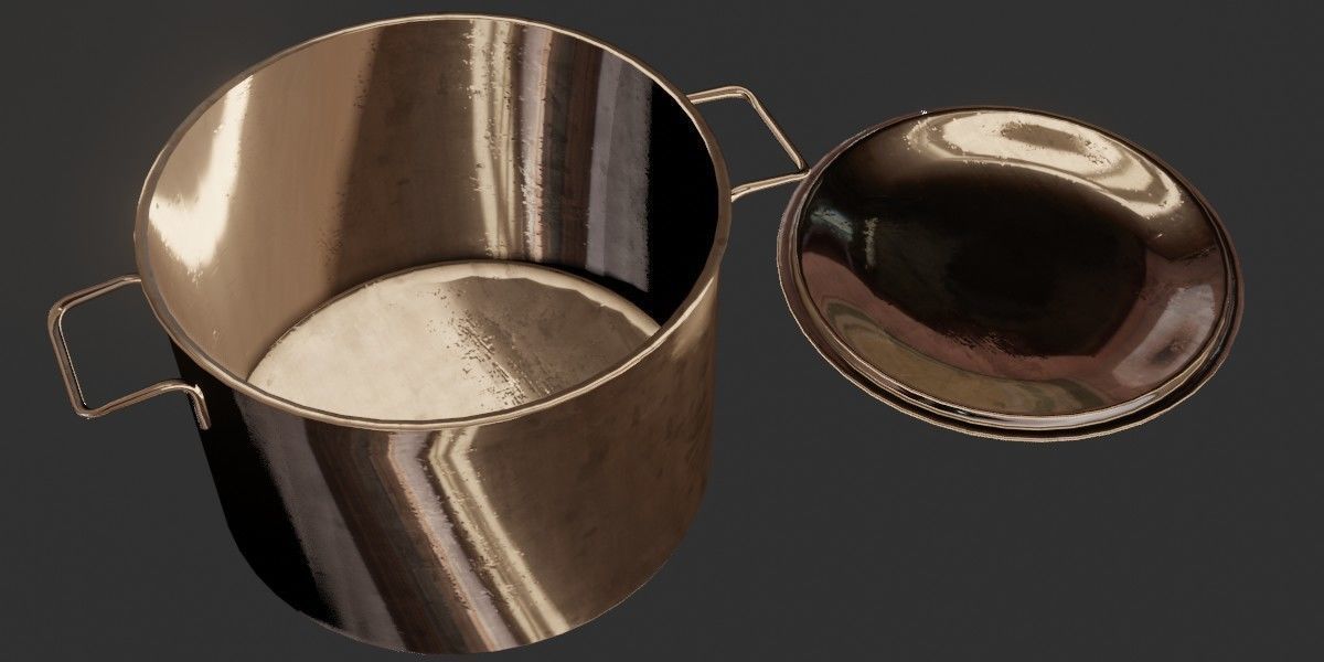 Stock Pot 3D Model 3D model_7