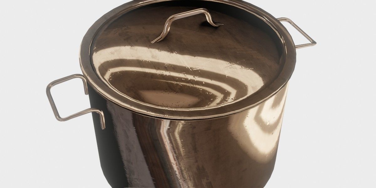 Stock Pot 3D Model 3D model_5