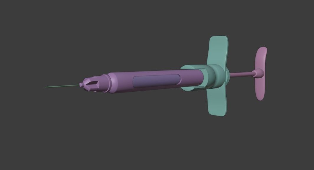 Dental Syringe-Cartridge for anesthetics 3D model_6