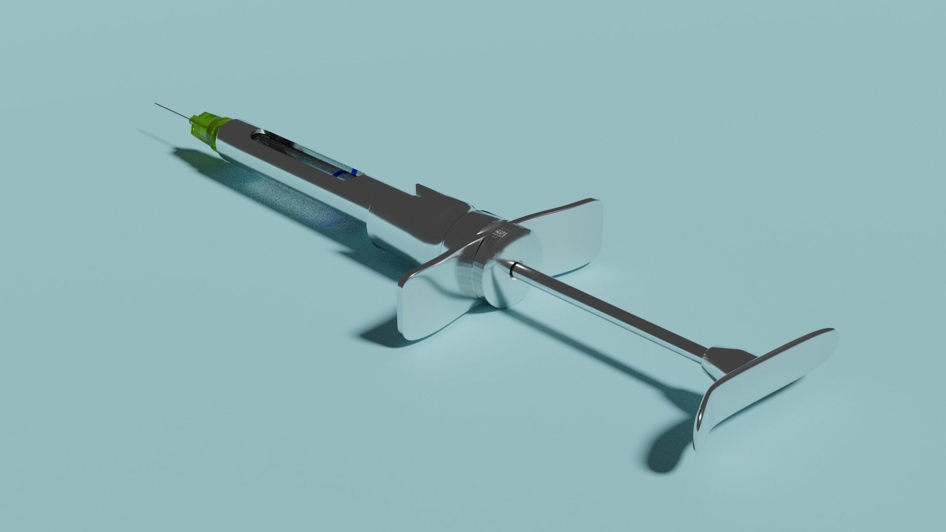 Dental Syringe-Cartridge for anesthetics 3D model_3