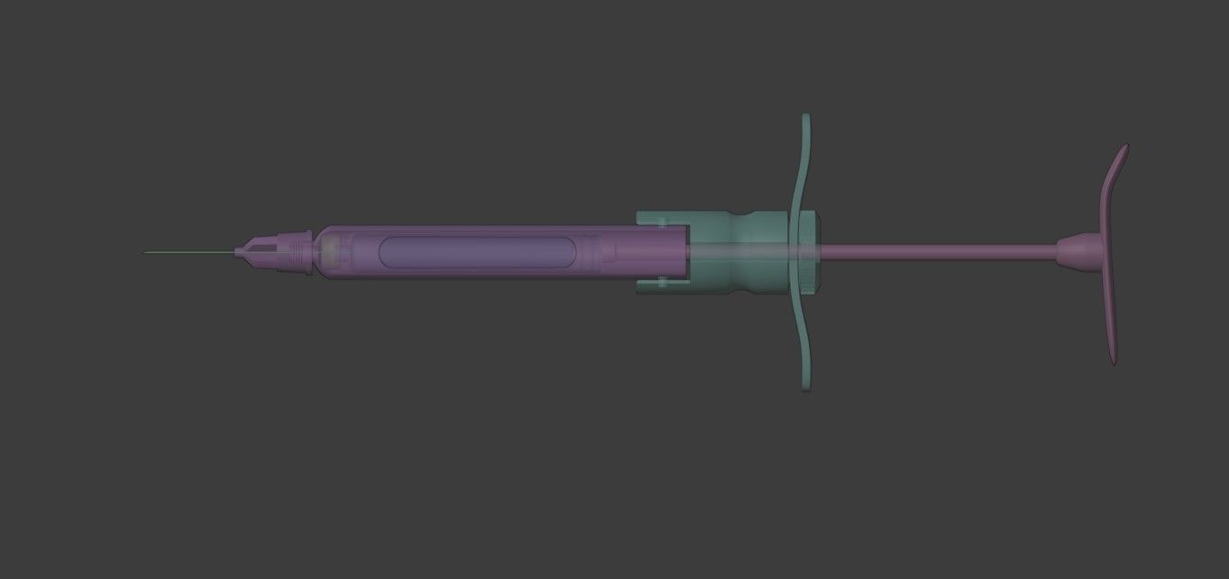 Dental Syringe-Cartridge for anesthetics 3D model_7