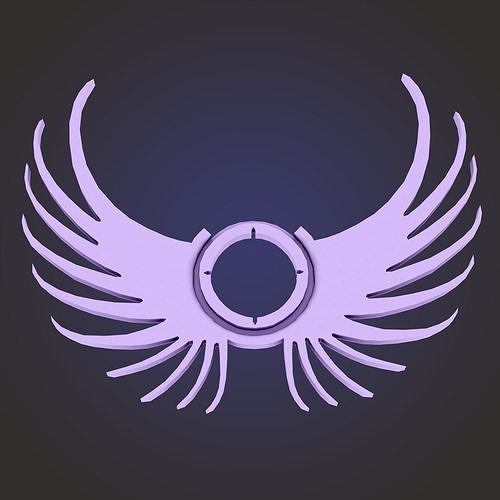 wings crescent 3D print model