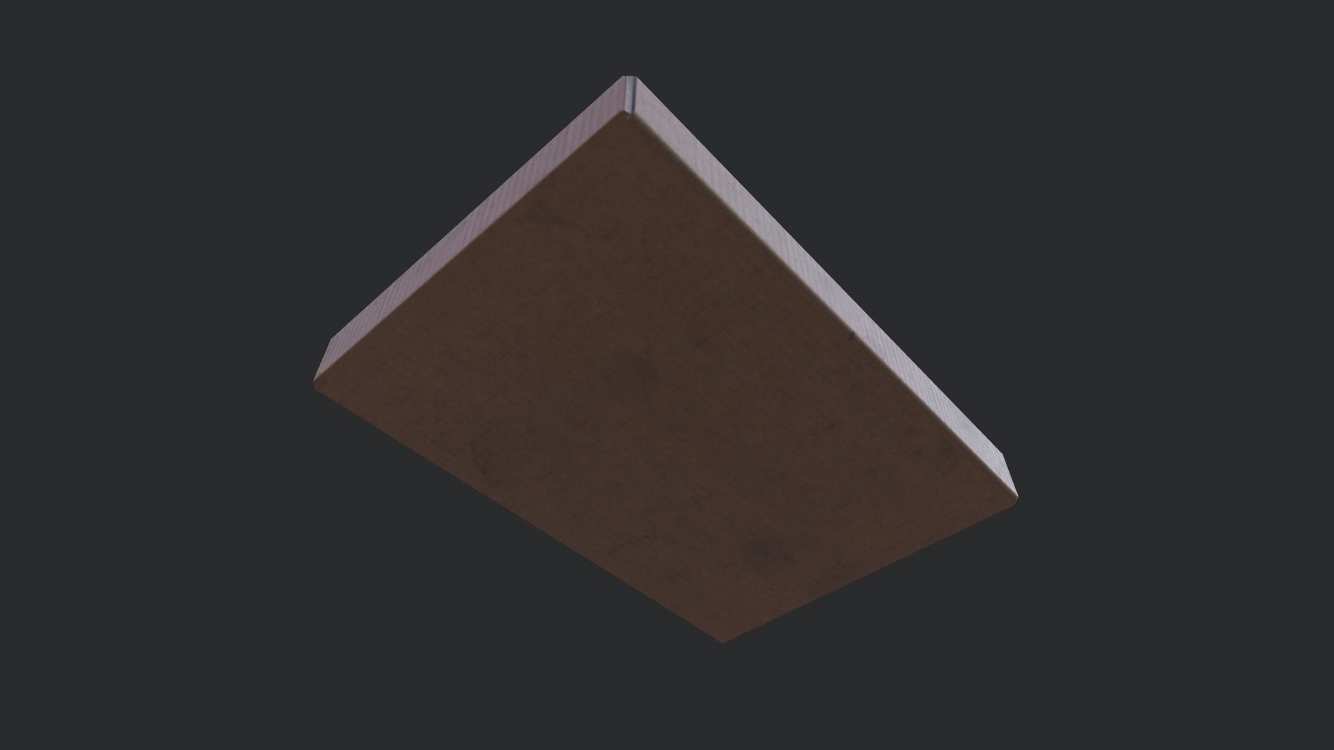 Cardboard Box 04 Low-poly 3D model_2