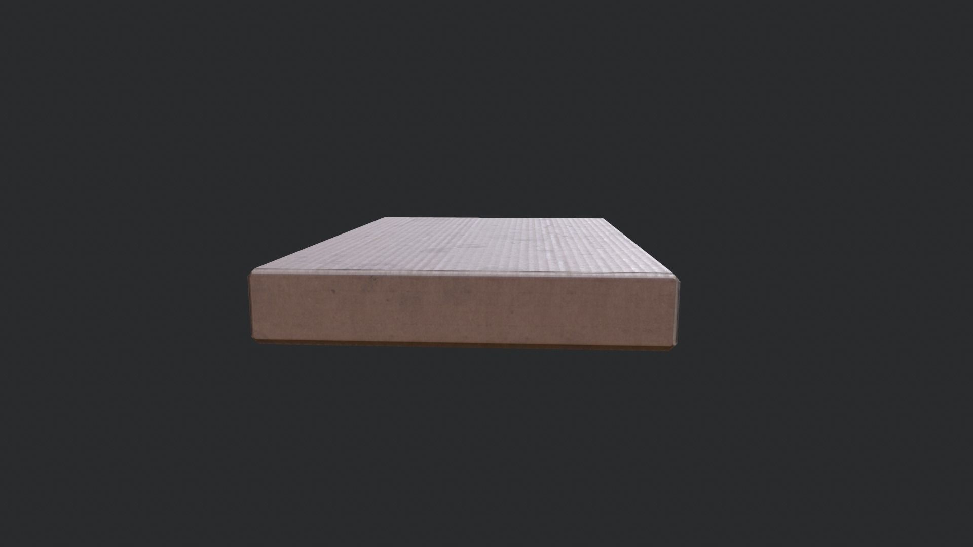 Cardboard Box 04 Low-poly 3D model_1