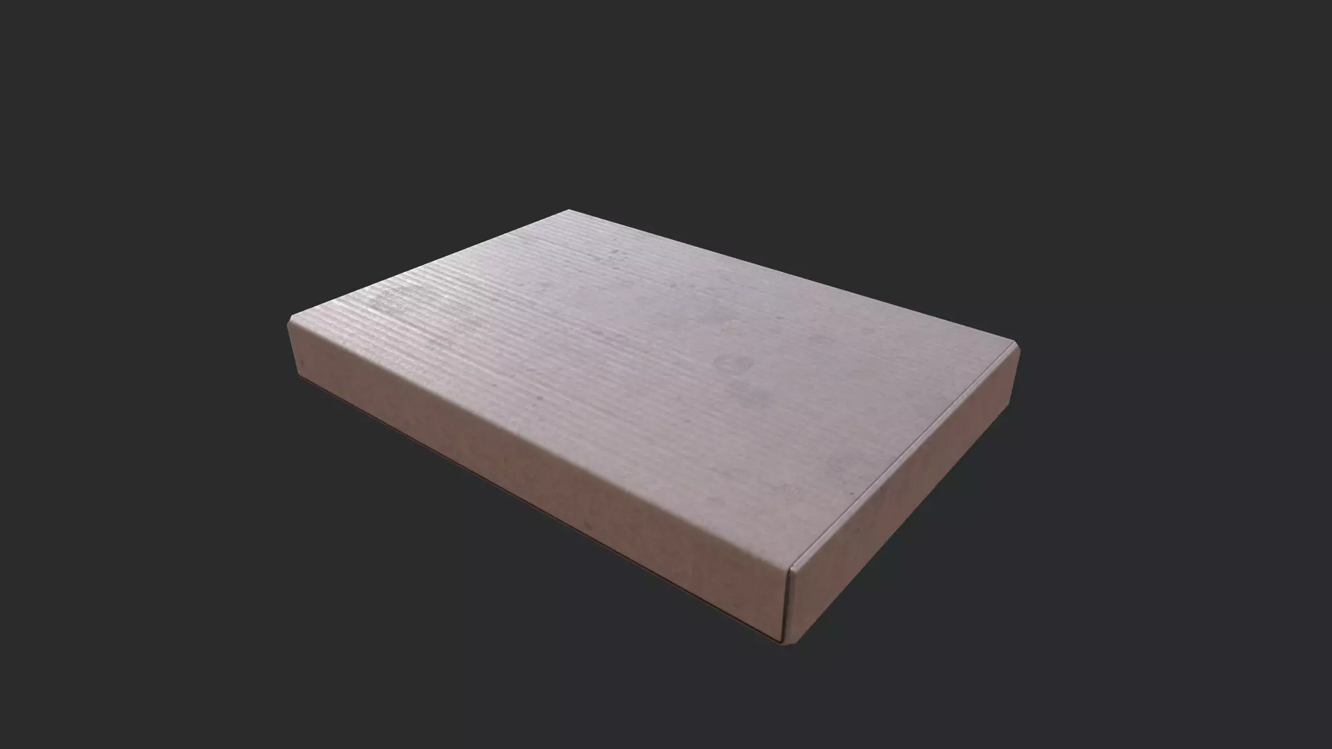 Cardboard Box 04 Low-poly 3D model_0
