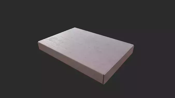 Cardboard Box 04 Low-poly 3D model