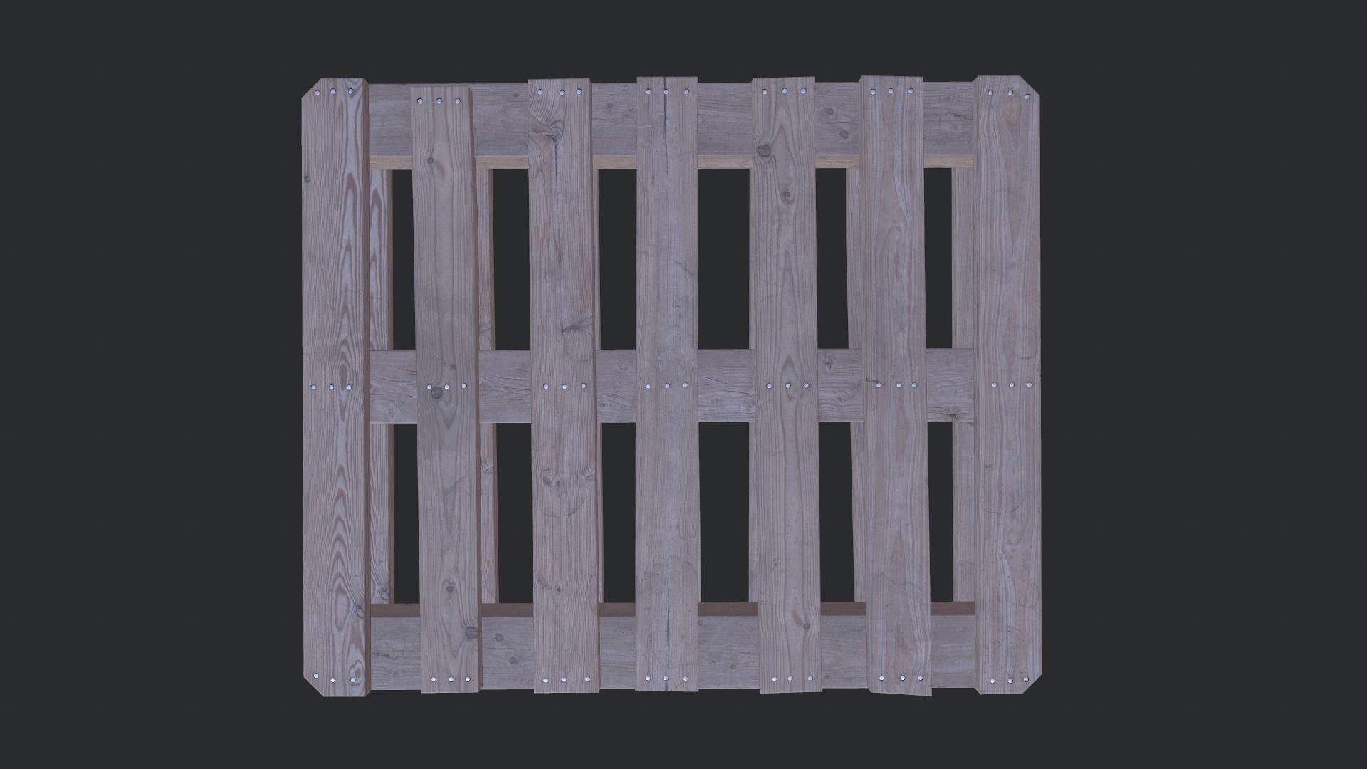 Euro Pallet 02 Low-poly 3D model_2