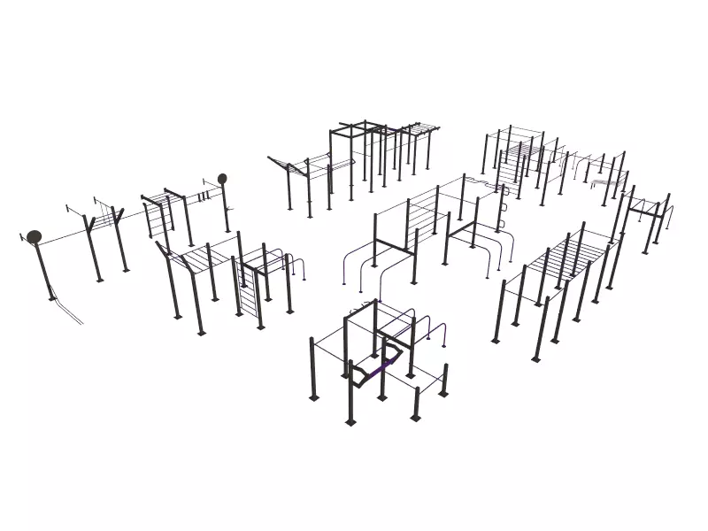 crossfit equipments 3D model_0