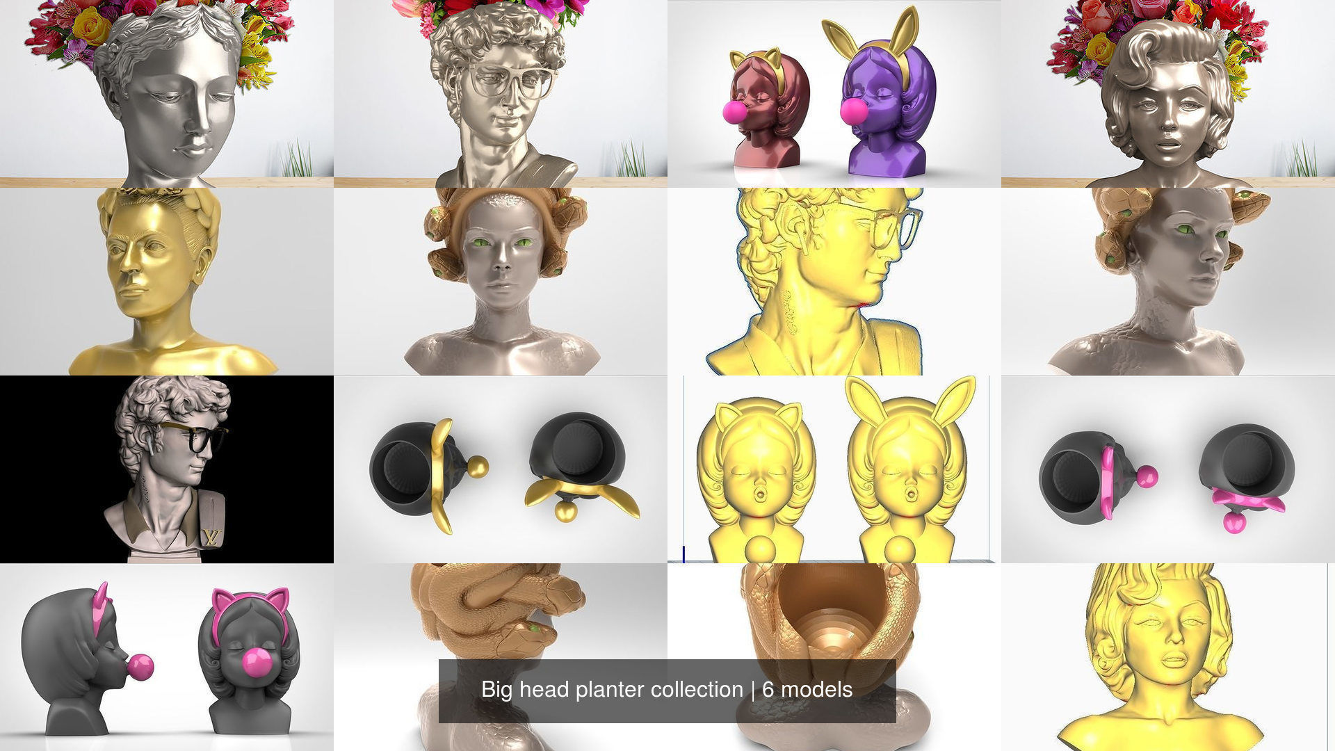 Big head planter collection _0