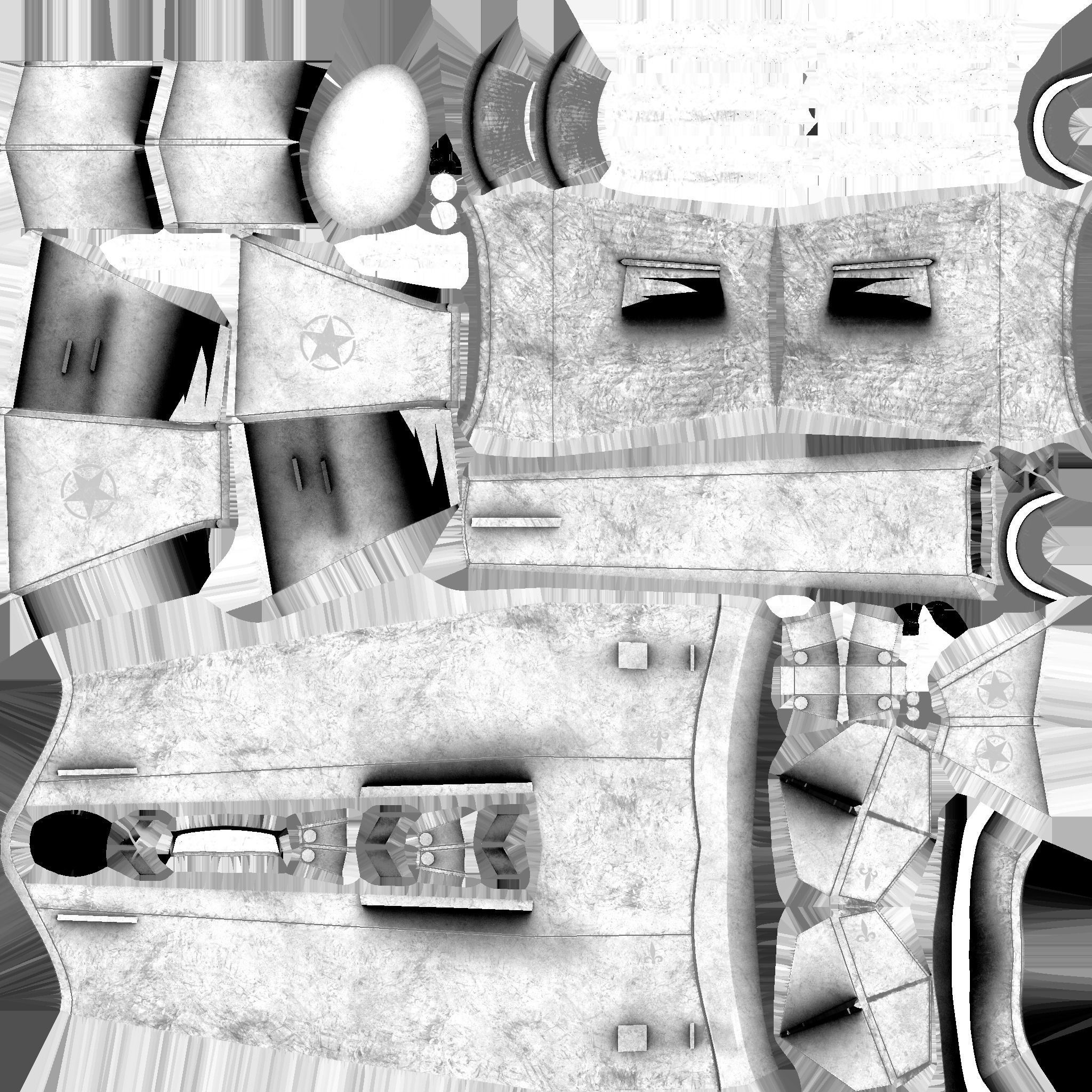 Aircraft Spaceship 04 - Classic Style Spacecraft Low-poly 3D model_19