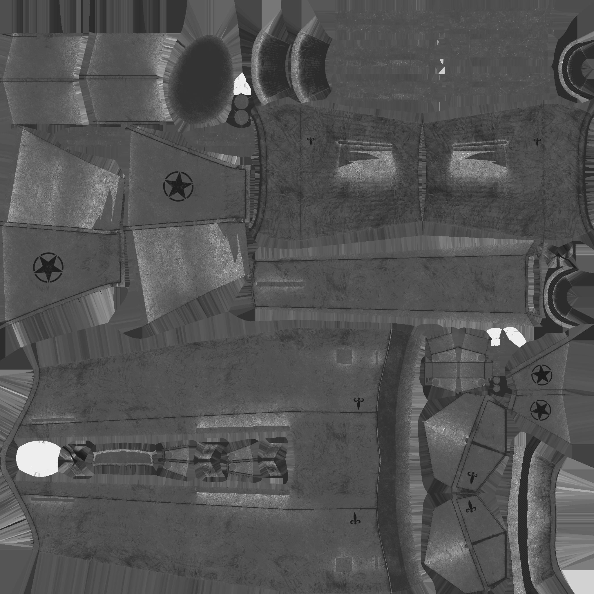 Aircraft Spaceship 04 - Classic Style Spacecraft Low-poly 3D model_16