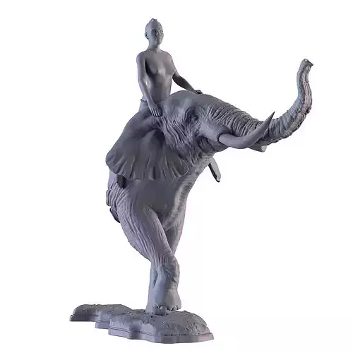 Elephant Torso Statue
