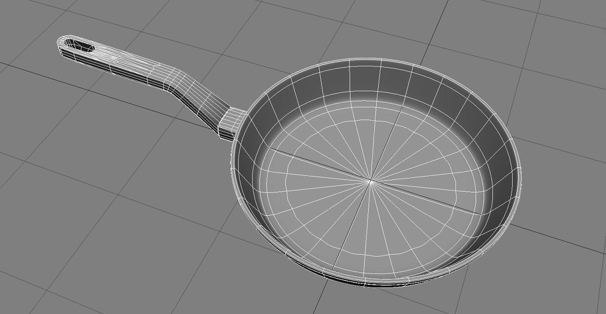 Frying Pan 3D Model 3D model_11