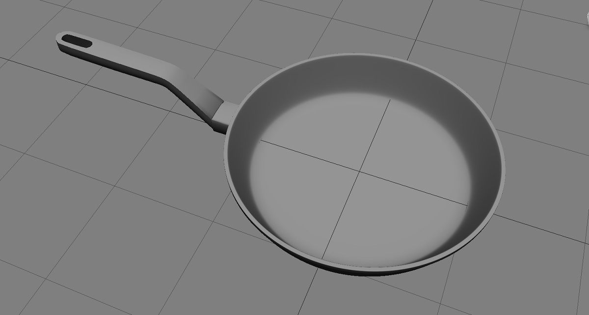 Frying Pan 3D Model 3D model_3
