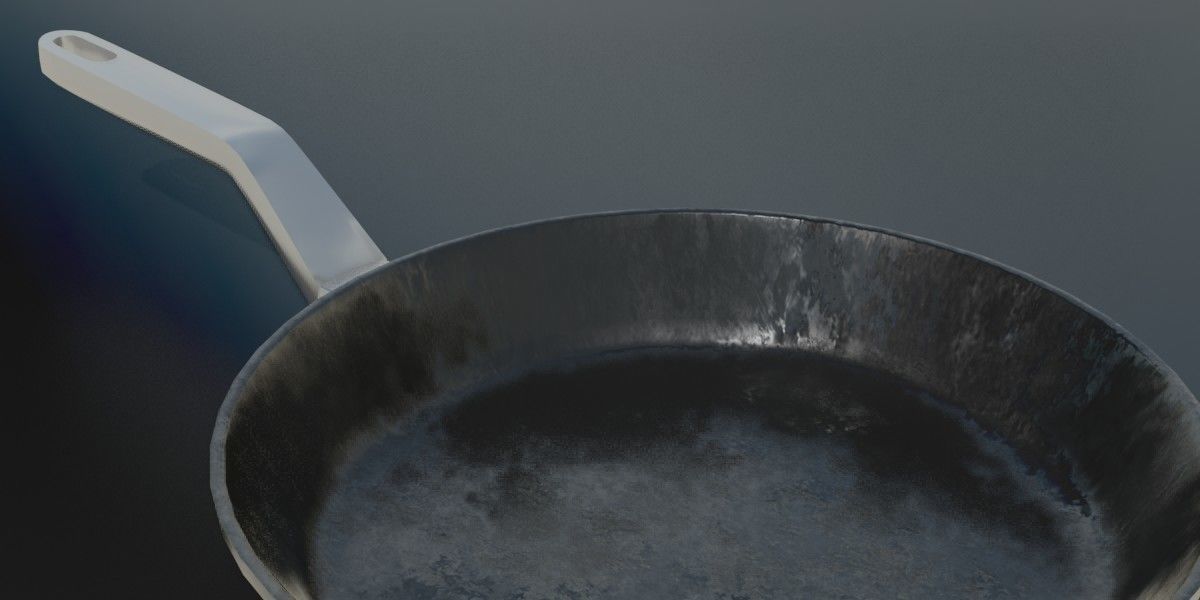 Frying Pan 3D Model 3D model_1