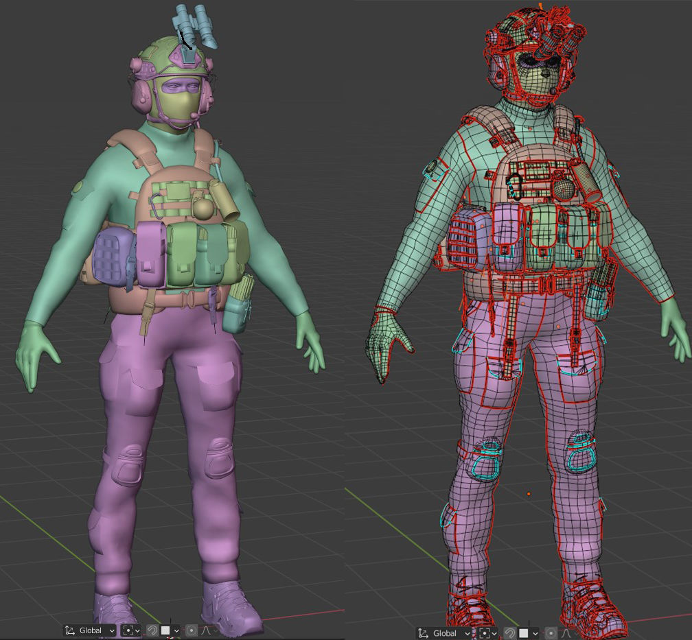 US Soldier GAME READY Low-poly 3D model_9