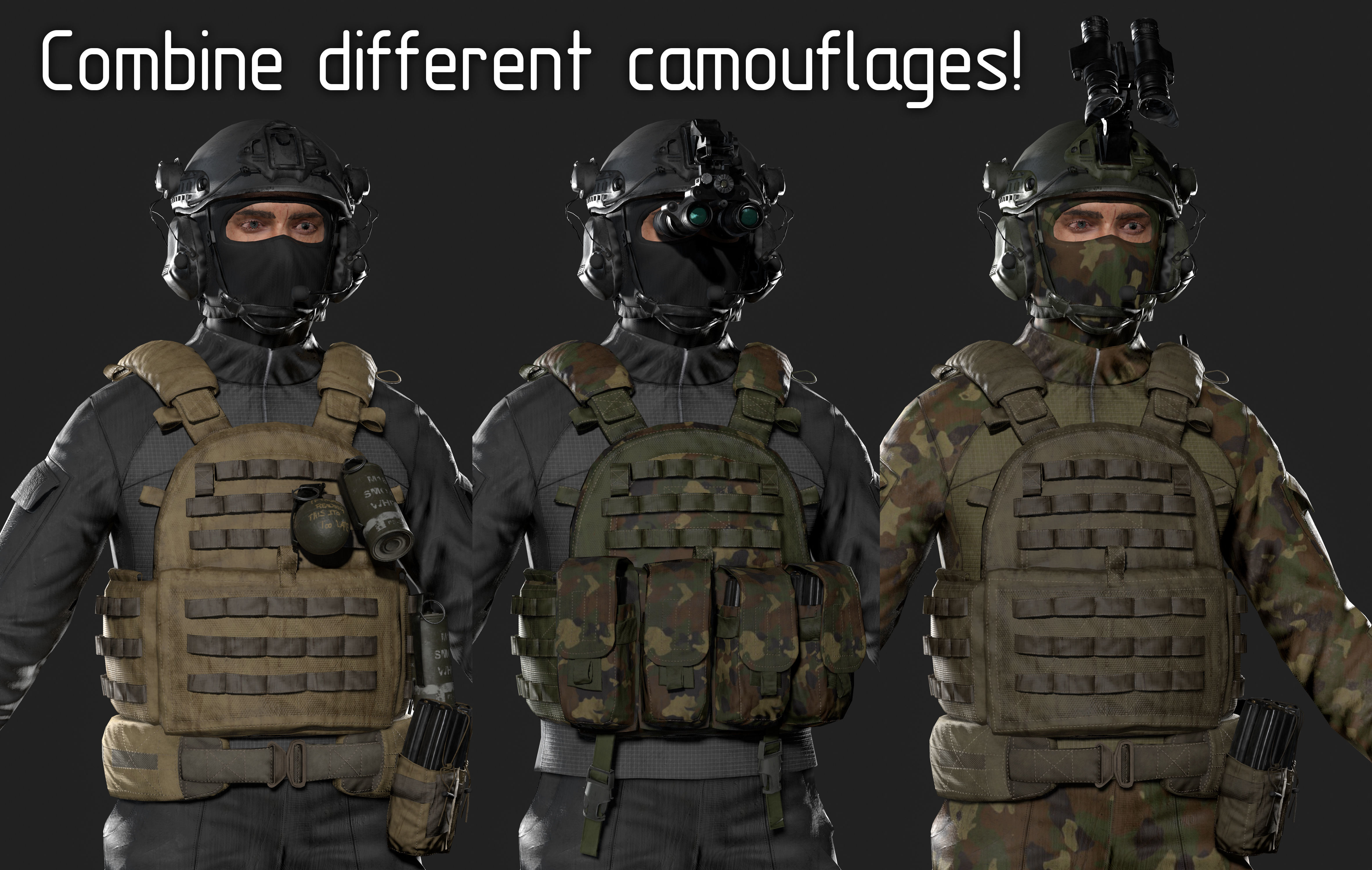 US Soldier GAME READY Low-poly 3D model_5