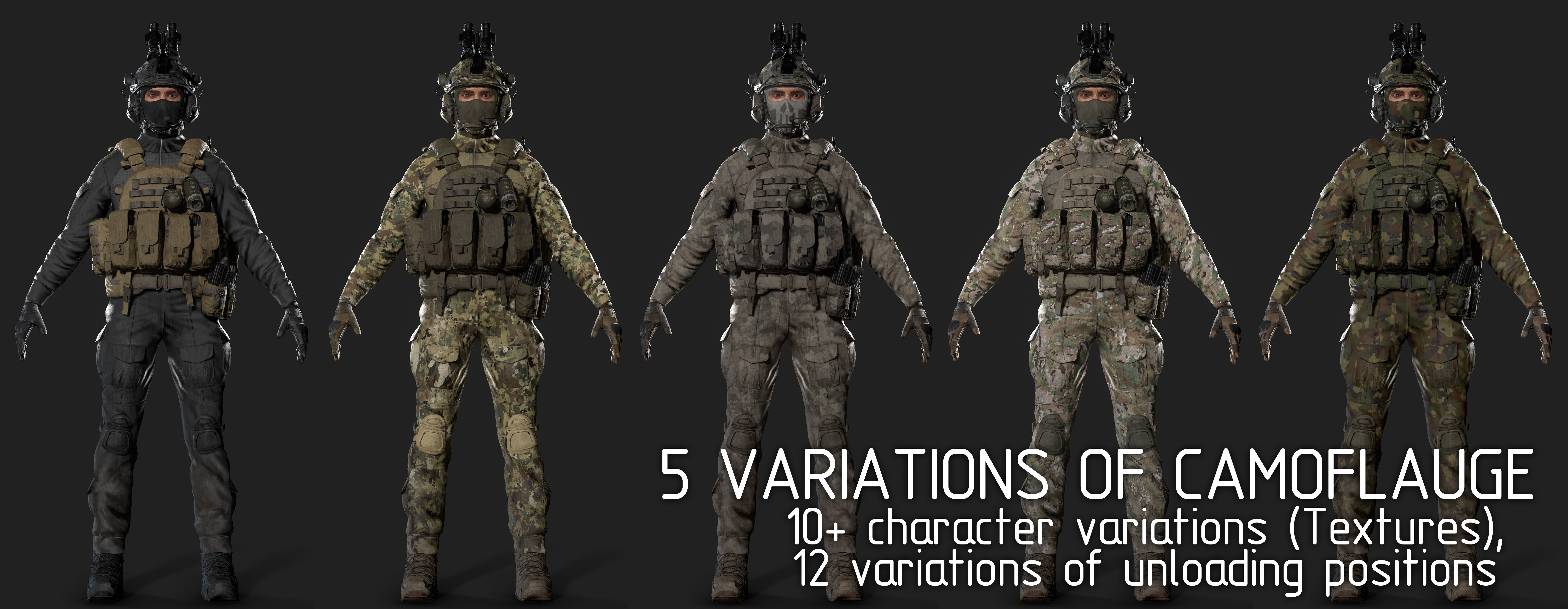 US Soldier GAME READY Low-poly 3D model_1