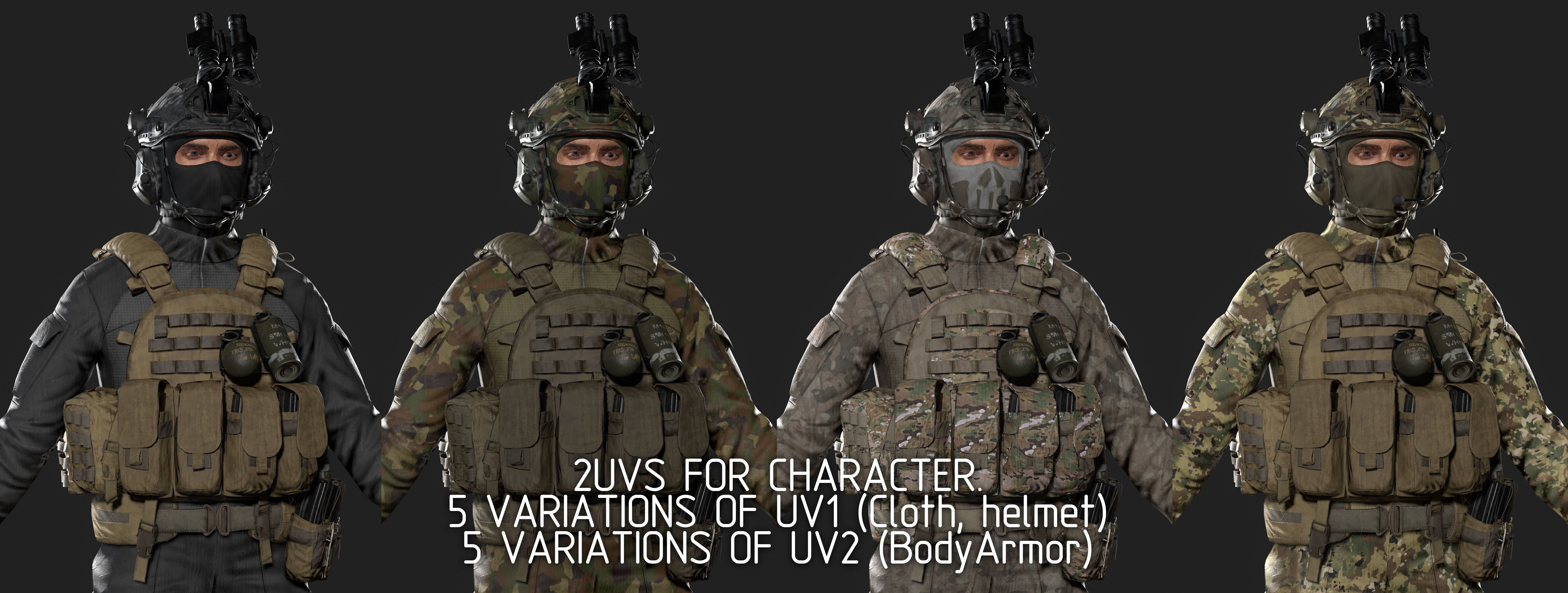 US Soldier GAME READY Low-poly 3D model_2