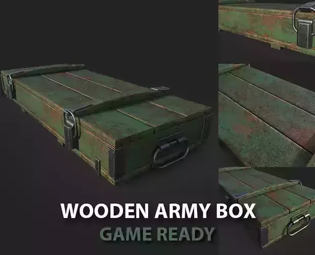 wooden army box 