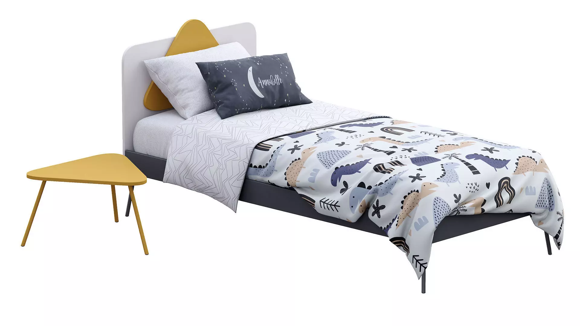 TRIO SINGLE BED by Nidi 3D model