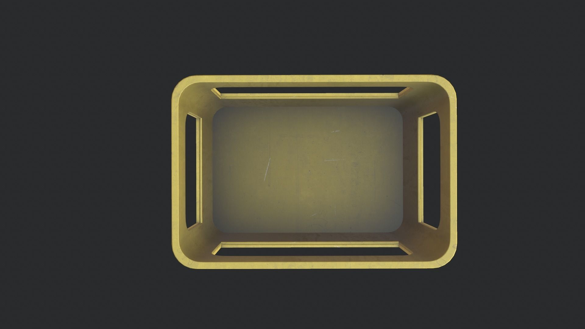 Heavy Plastic Crate Low-poly 3D model_3