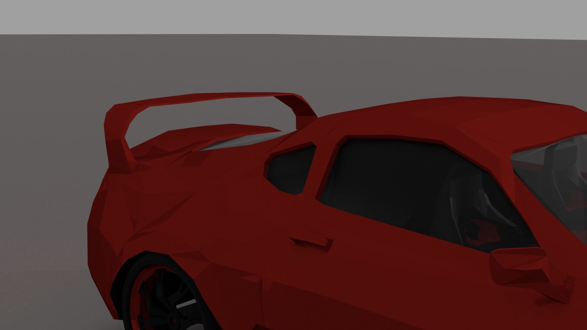 Toyota Supra mk4 Low Poly  Low-poly 3D model_13
