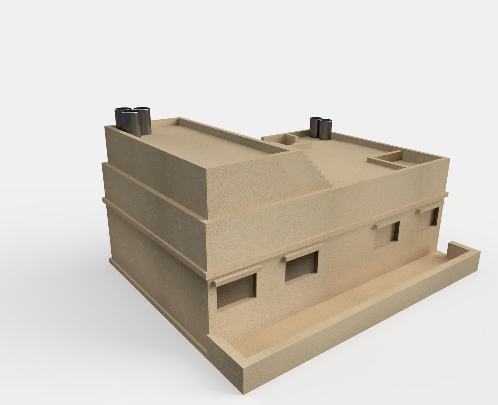Arabian house  3D print model_4