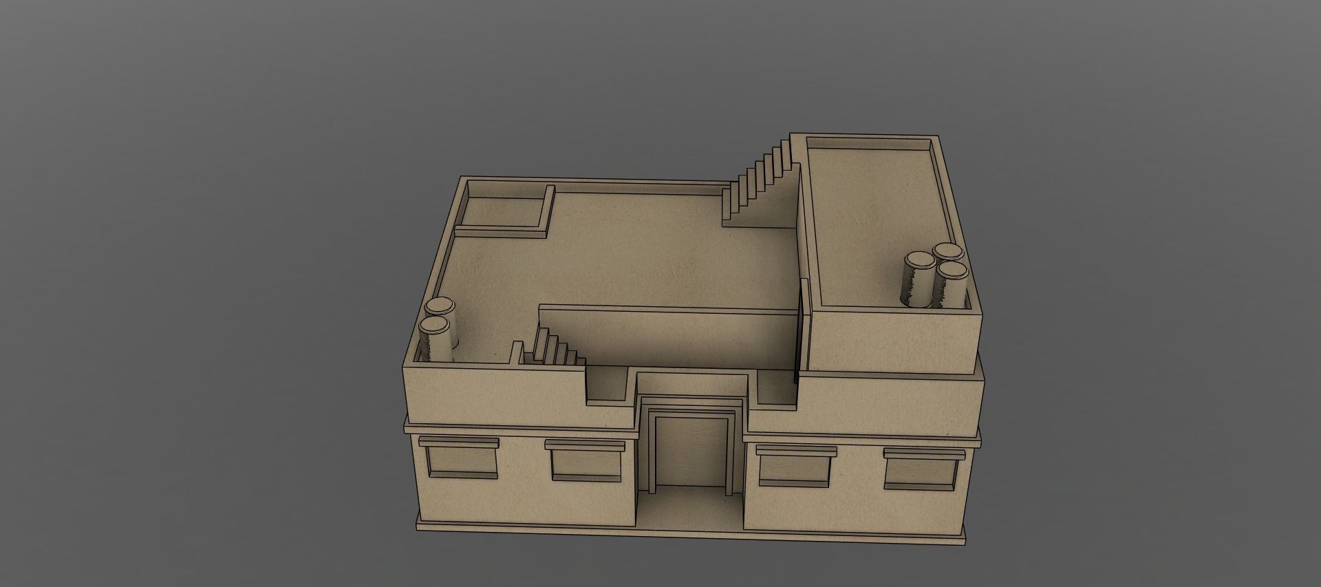 Arabian house  3D print model_9