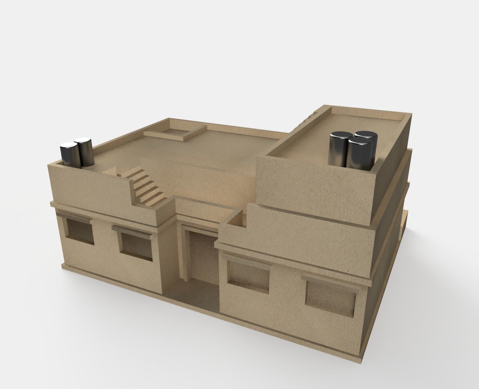 Arabian house  3D print model_1
