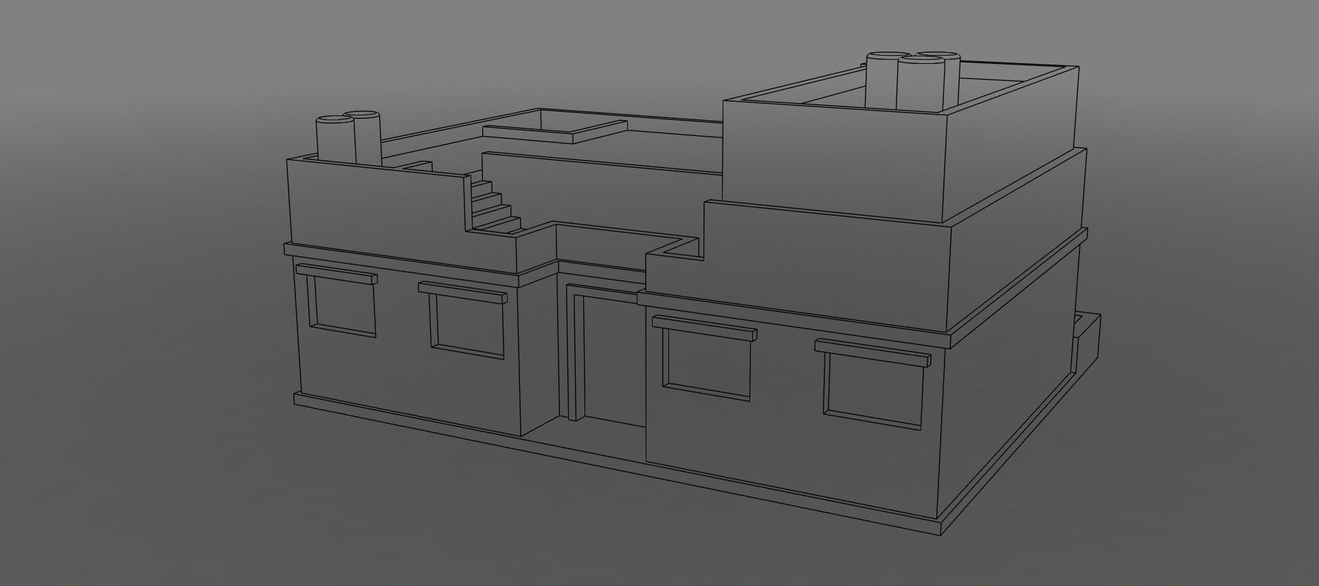 Arabian house  3D print model_16