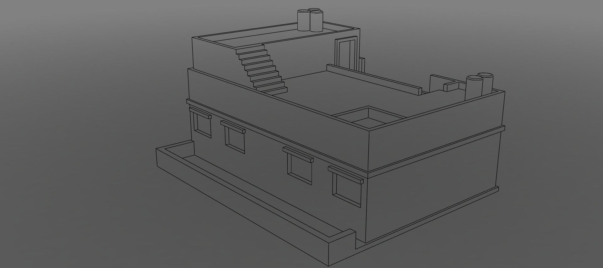 Arabian house  3D print model_18