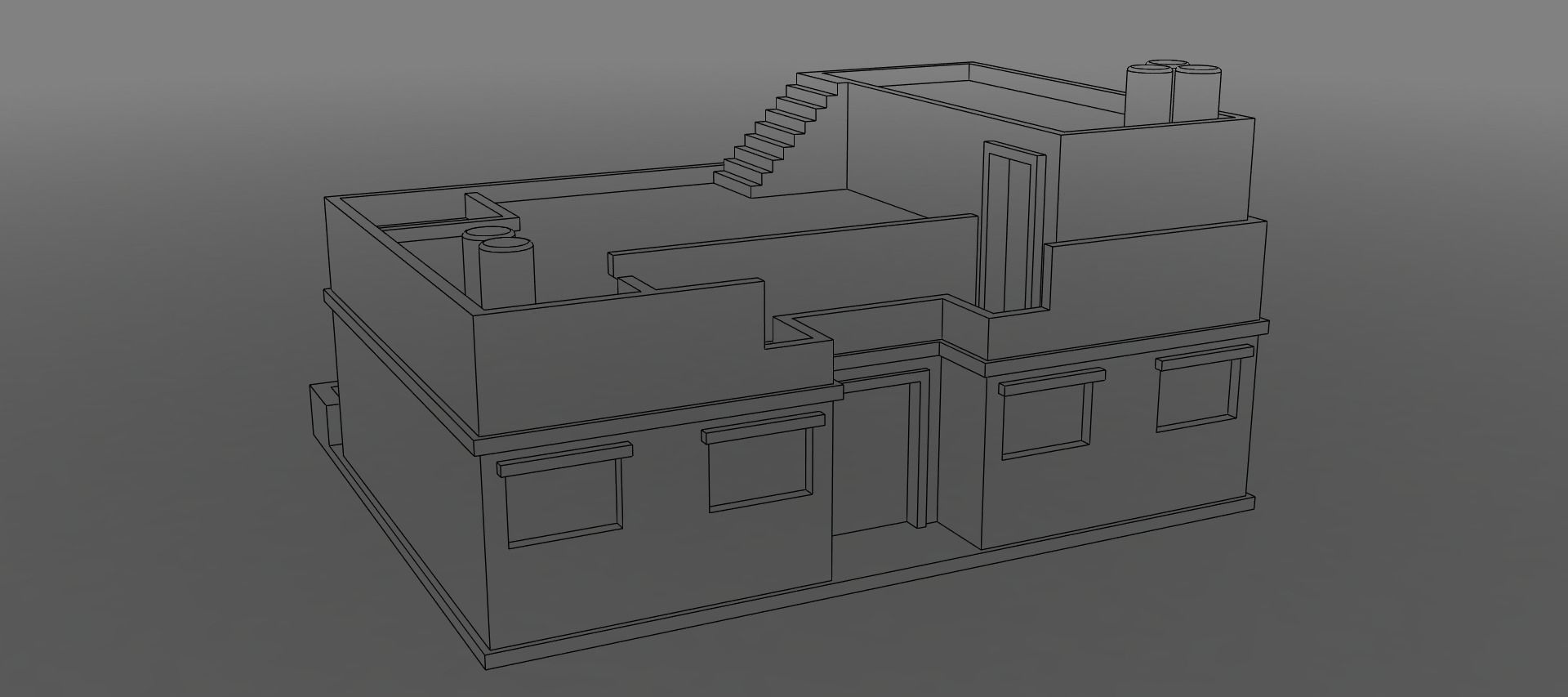 Arabian house  3D print model_15