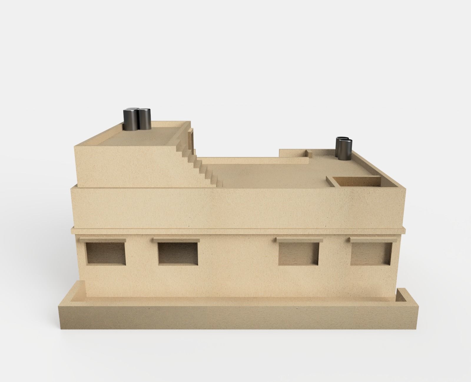 Arabian house  3D print model_7