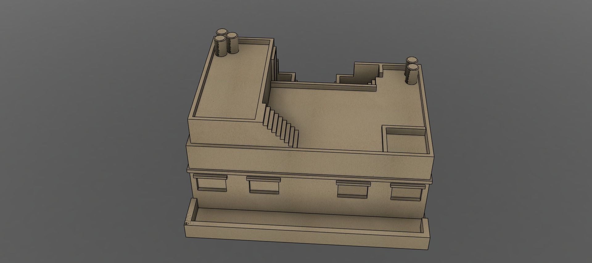 Arabian house  3D print model_10
