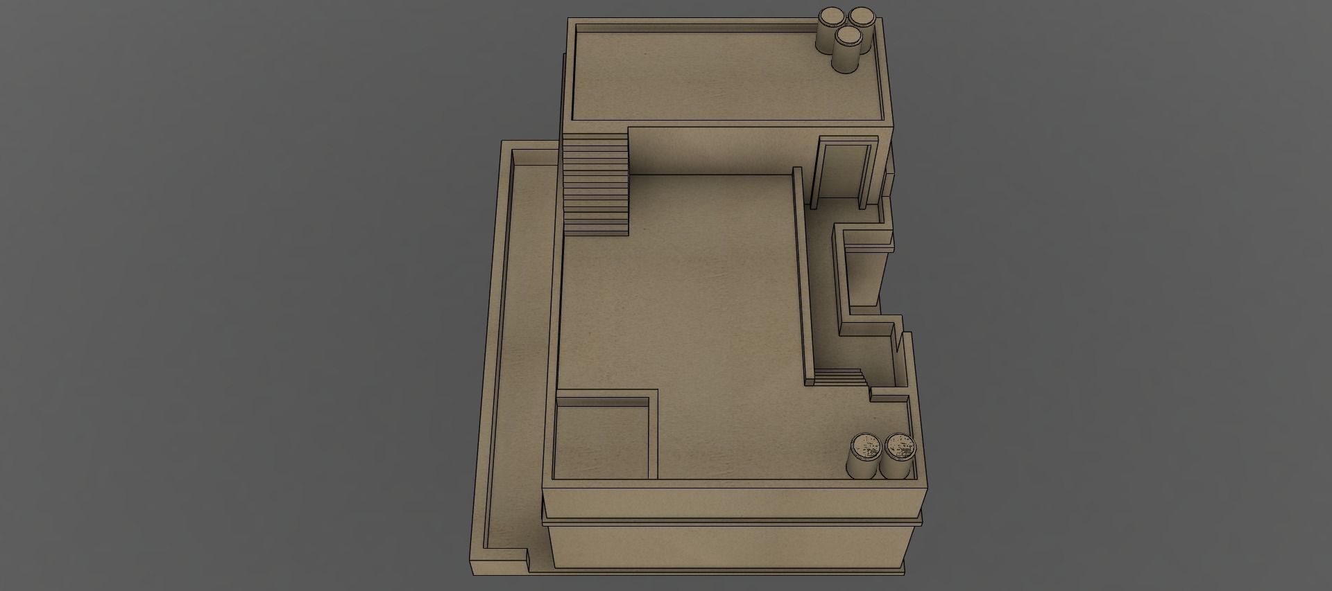 Arabian house  3D print model_11