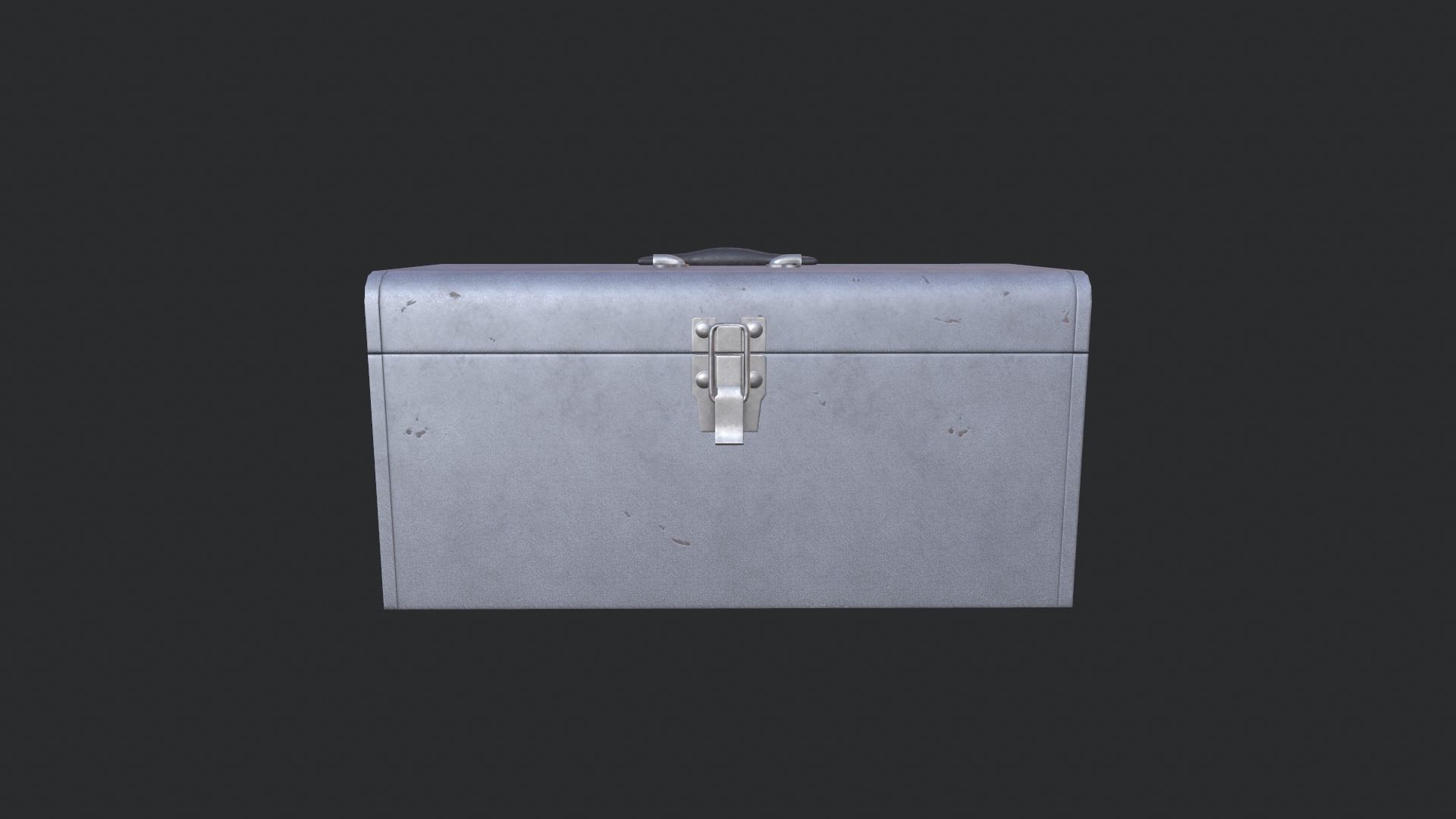 Metal Tool Box Low-poly 3D model_1