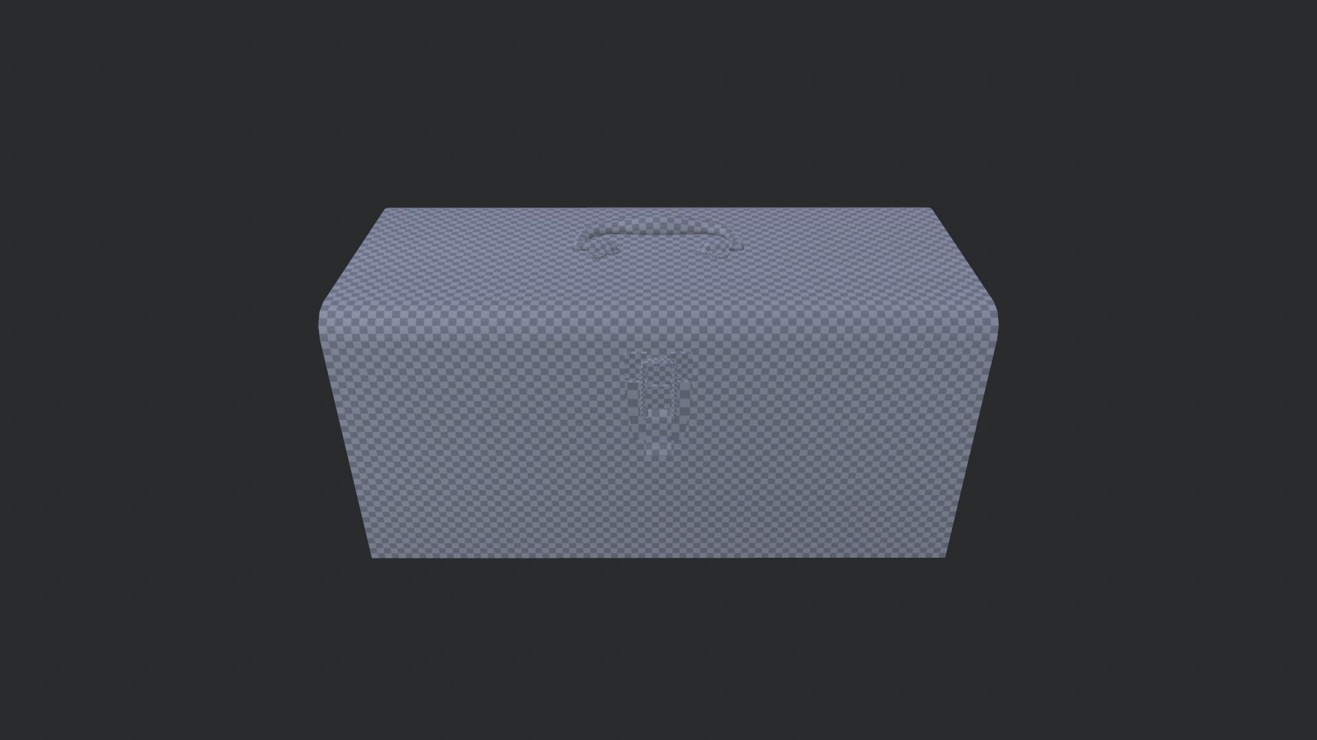 Metal Tool Box Low-poly 3D model_6