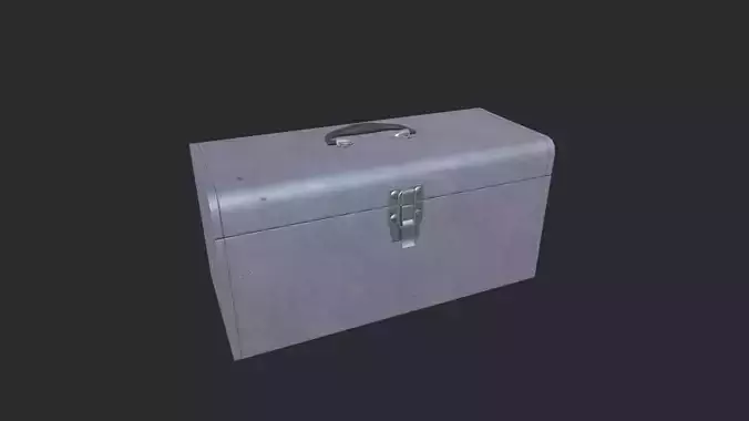 Metal Tool Box Low-poly 3D model