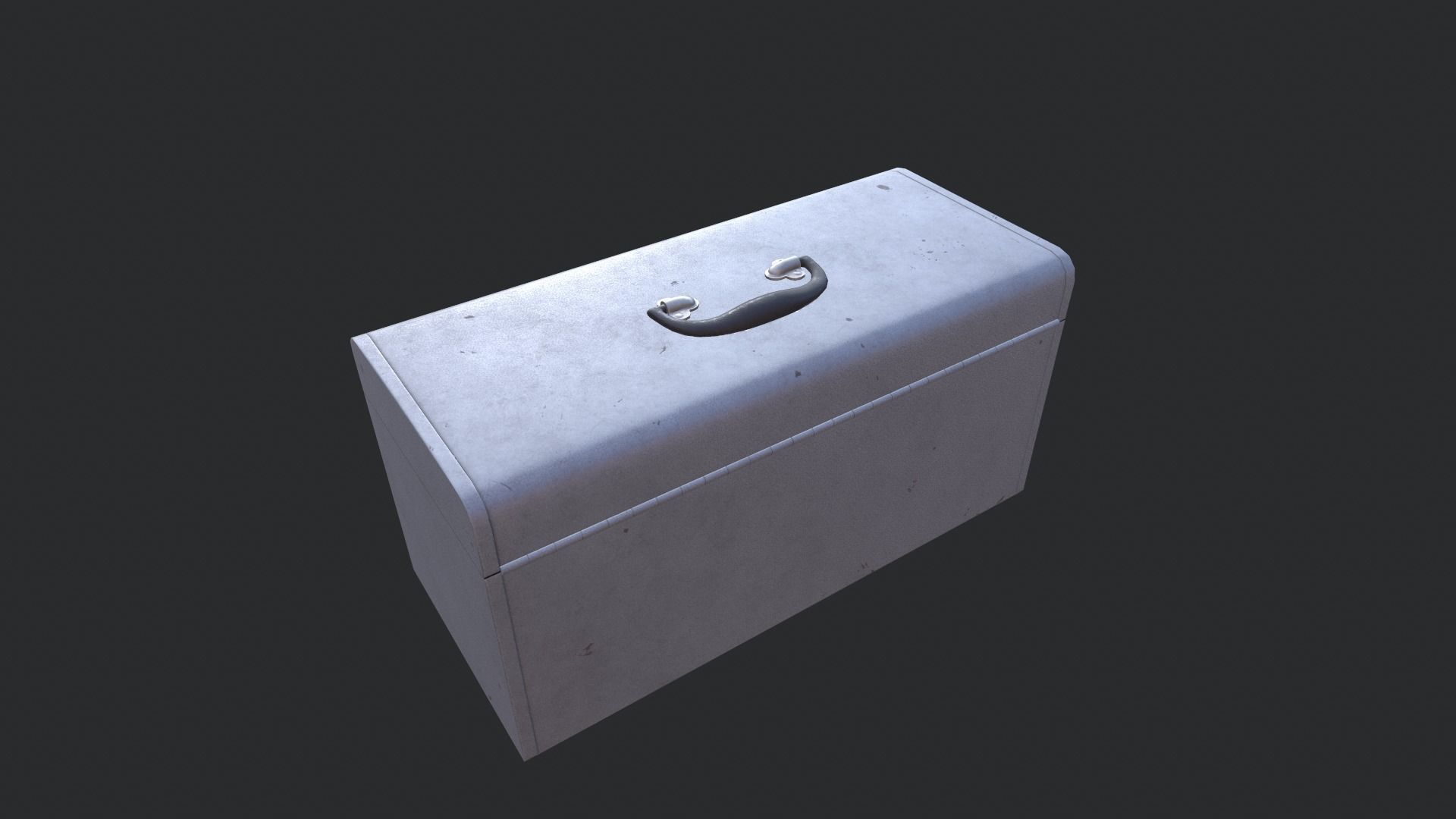 Metal Tool Box Low-poly 3D model_3