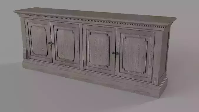 St James Panel Sideboard Antique Grey Oak