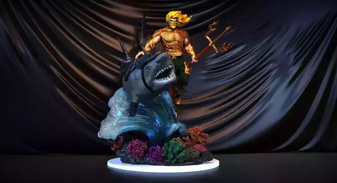 Aquaman for 3d Print 3D print model