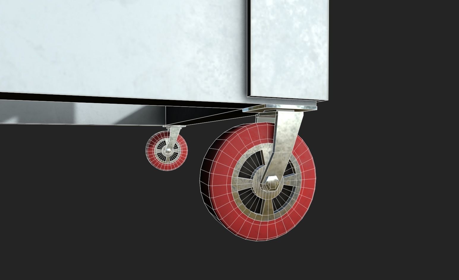 Material Tank Low-poly 3D model_5