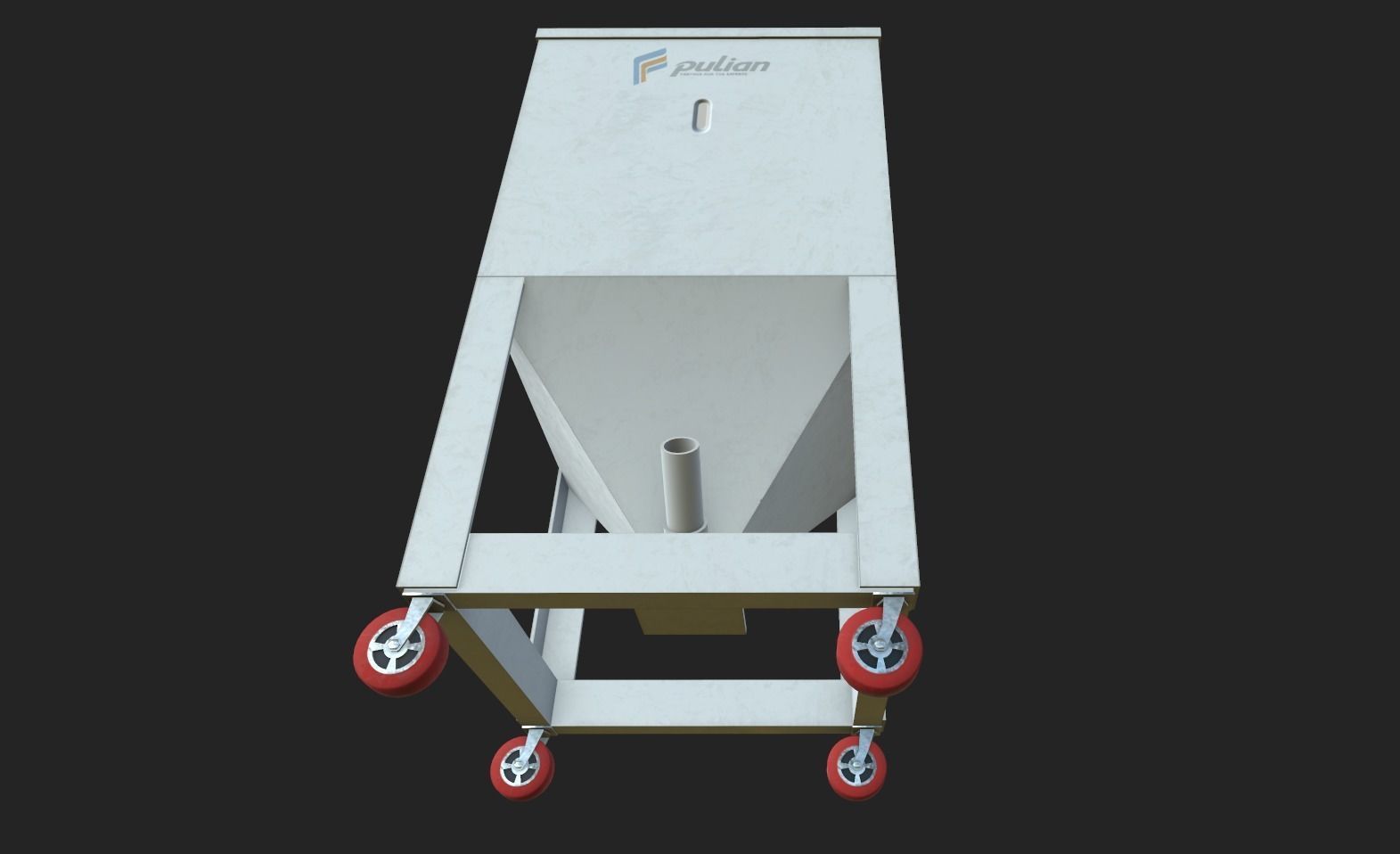 Material Tank Low-poly 3D model_8