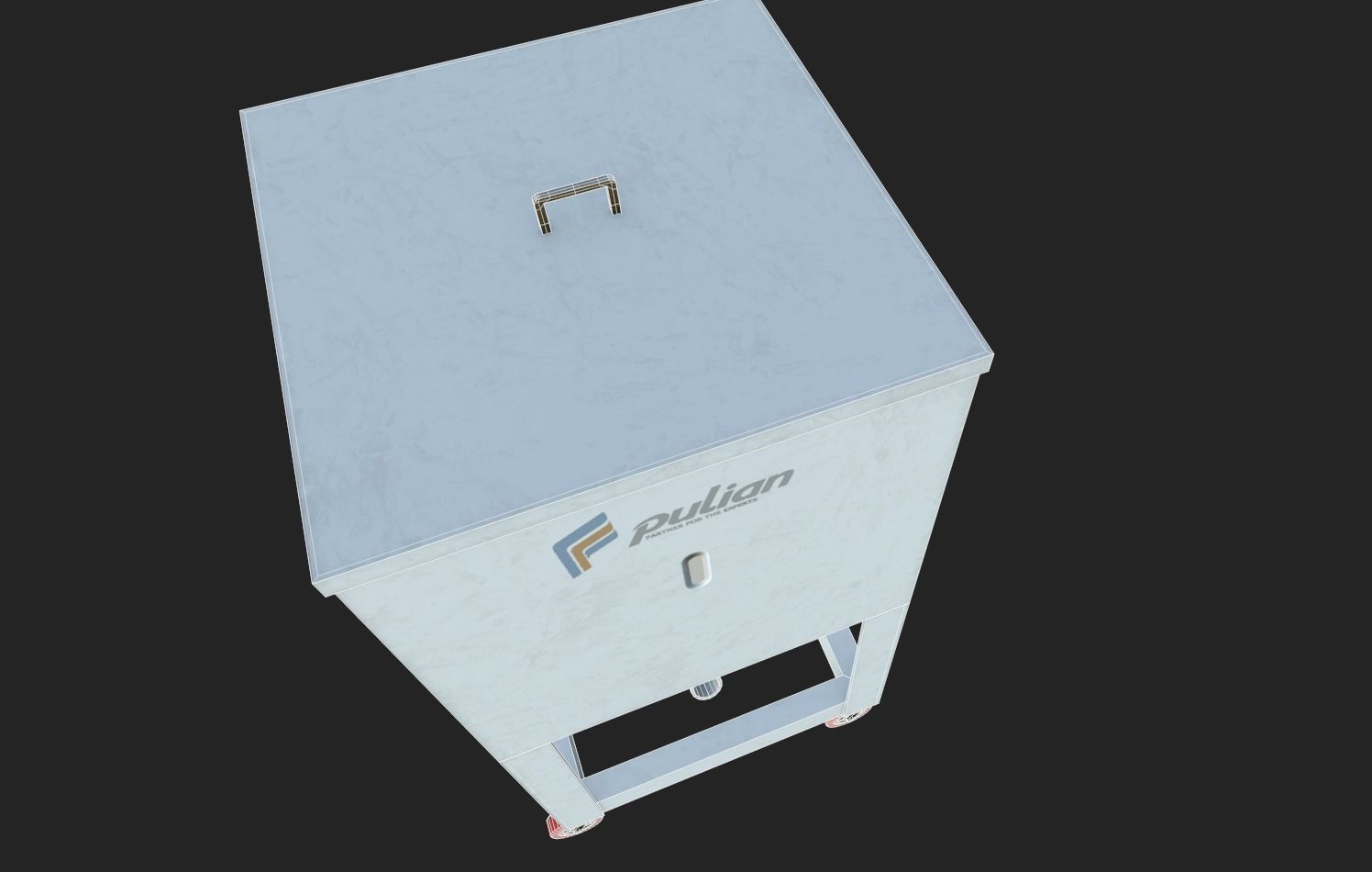 Material Tank Low-poly 3D model_11