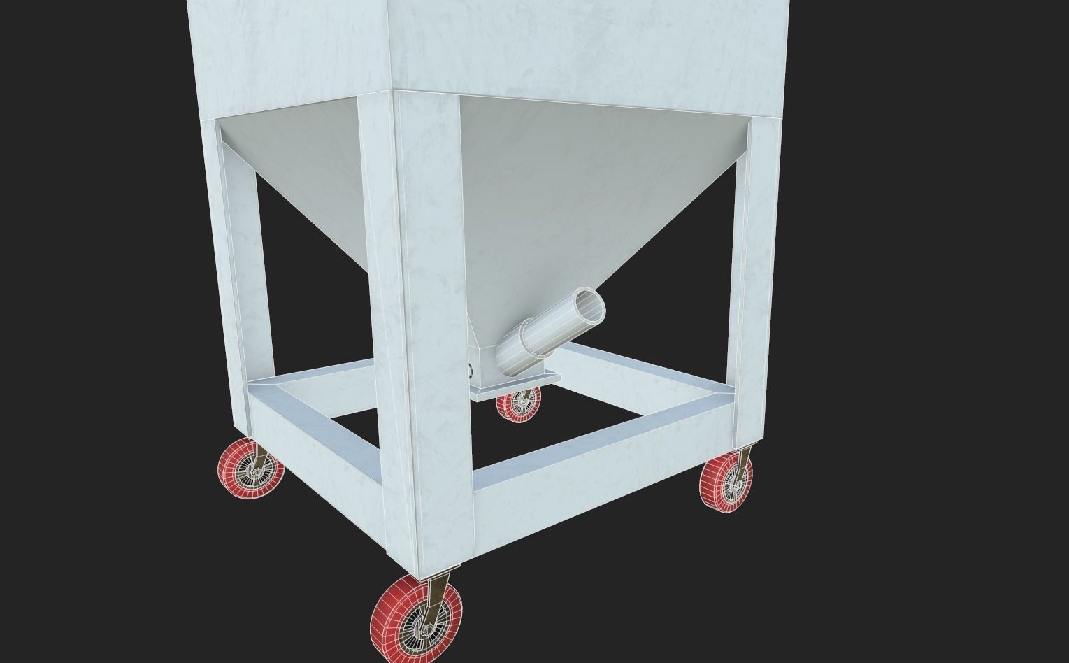 Material Tank Low-poly 3D model_7