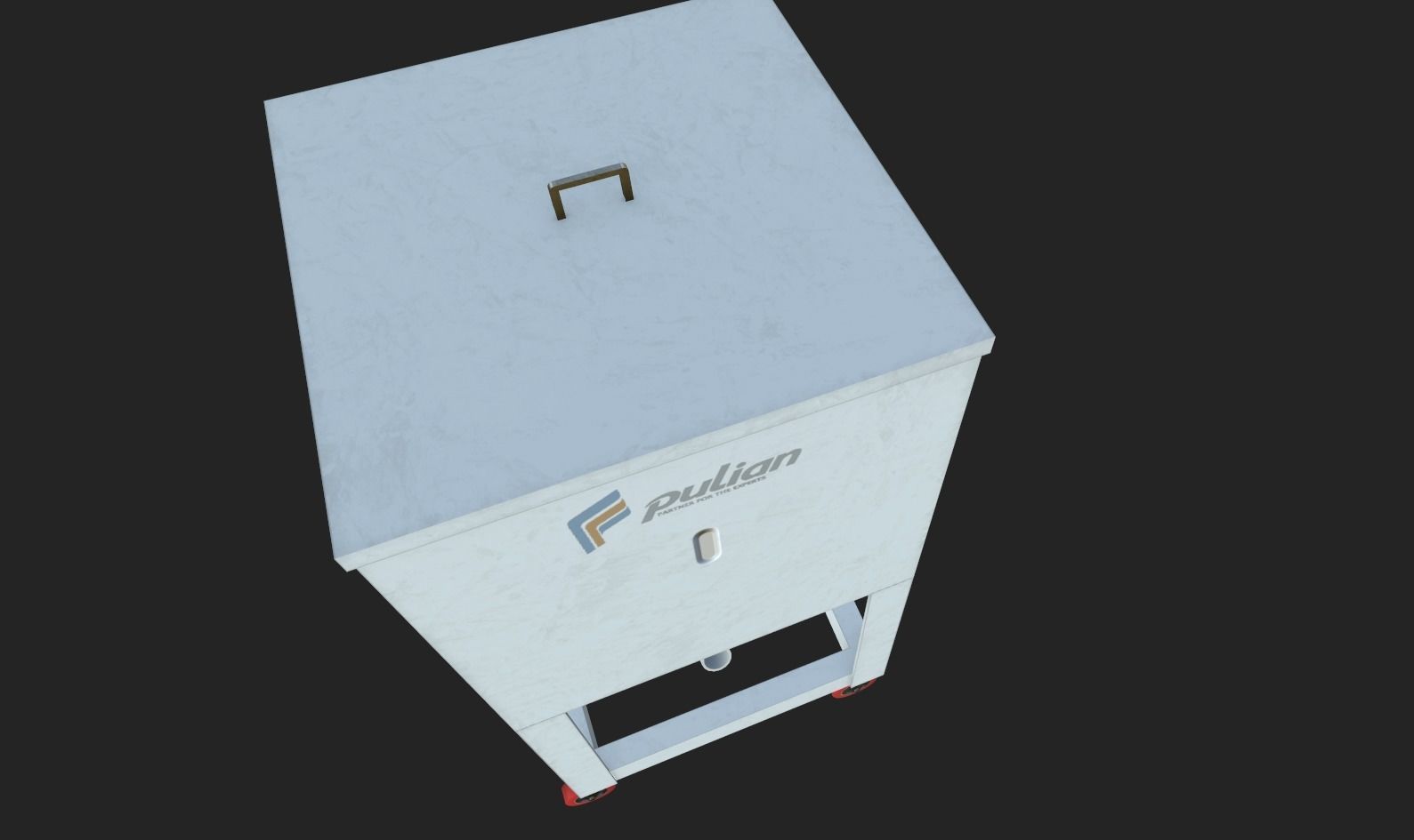 Material Tank Low-poly 3D model_10