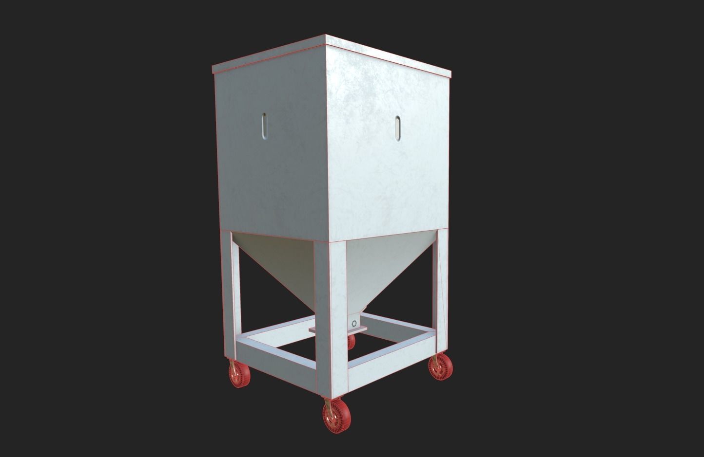 Material Tank Low-poly 3D model_13