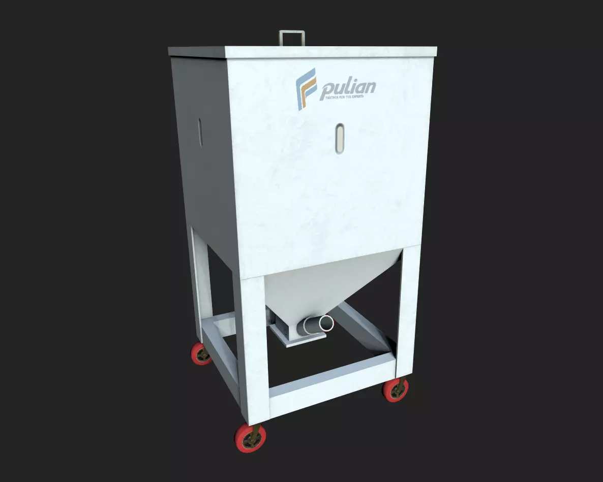 Material Tank Low-poly 3D model_0